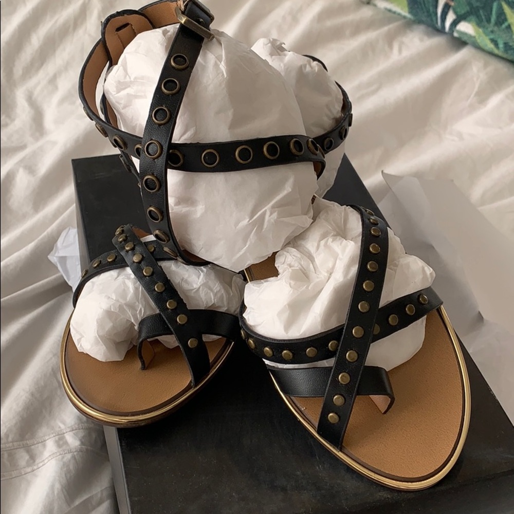NEW! Report Signature studded gladiator sandals.